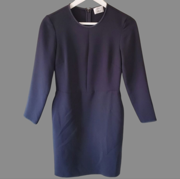 Wilfred 2 Modern Contemporary Capsule Wardrobe Japanese Crepe Sheath Dress - Picture 14 of 14